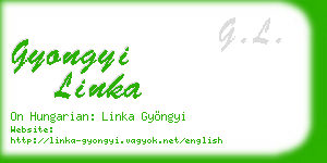 gyongyi linka business card